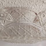 Cut glass fruit bowl