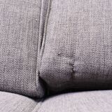 Vintage Scandinavian 3-seater Art Deco canapé in grey fabric – mid-20th century