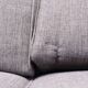 Vintage Scandinavian 3-seater Art Deco canapé in grey fabric – mid-20th century