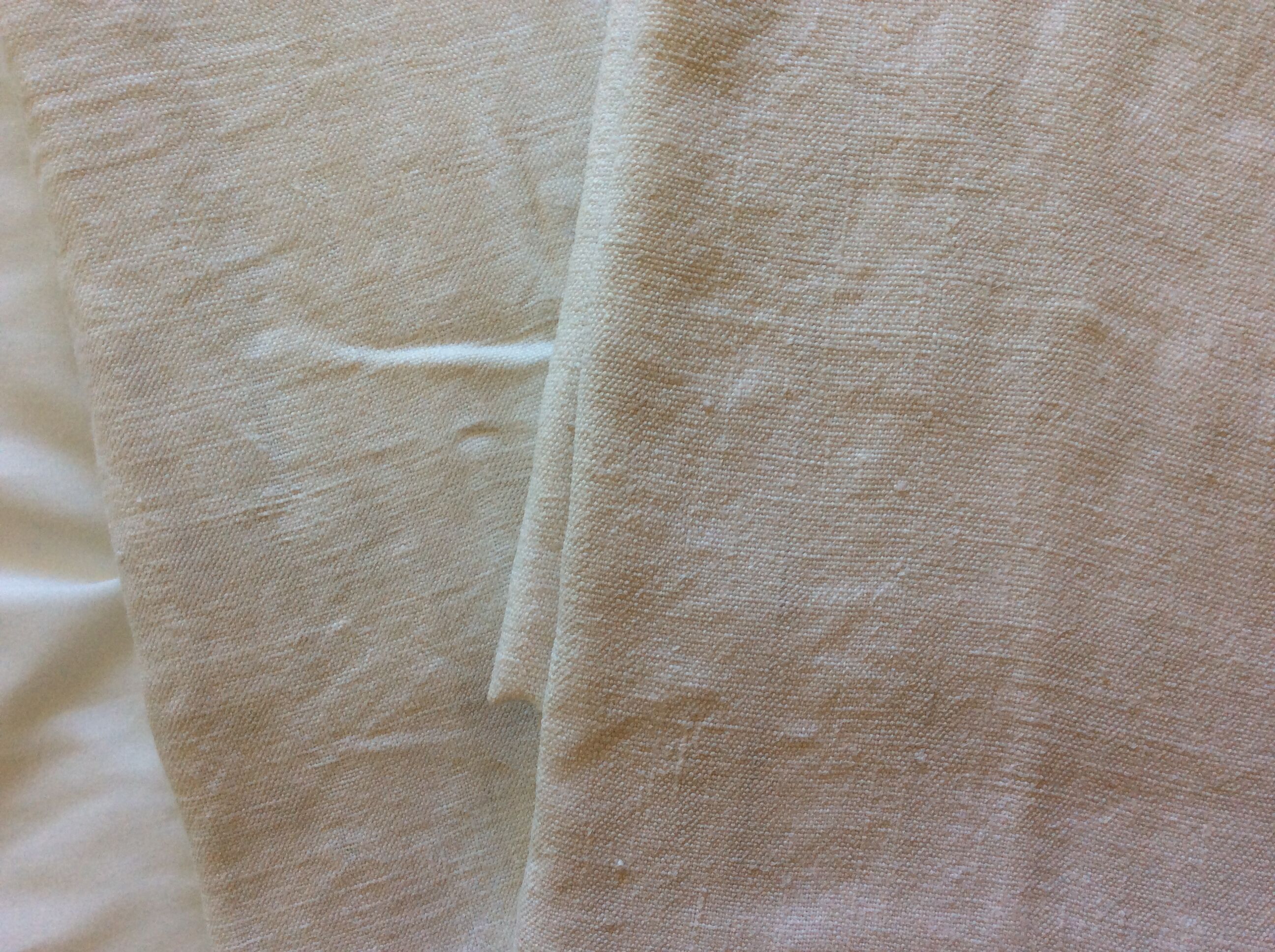 Old country sheet in large linen canvas