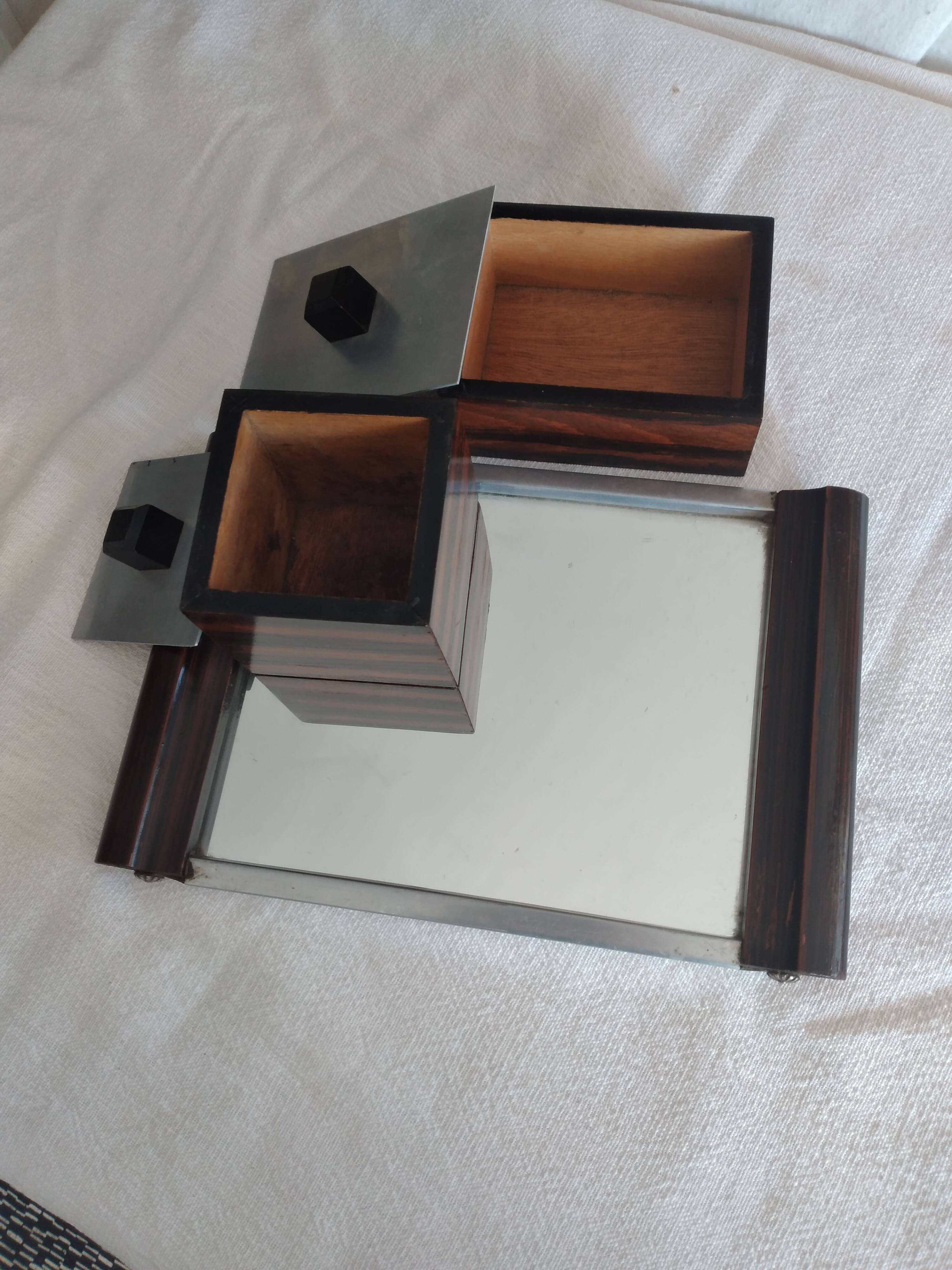 Rosewood desk set