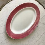 Raspberry pink oval dish 20-30s