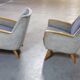 Bi color armchair of the 59/60