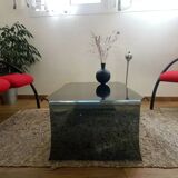 Table basse en verre fumé Calligaris
