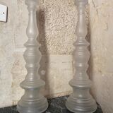 Pair of art deco candle holders