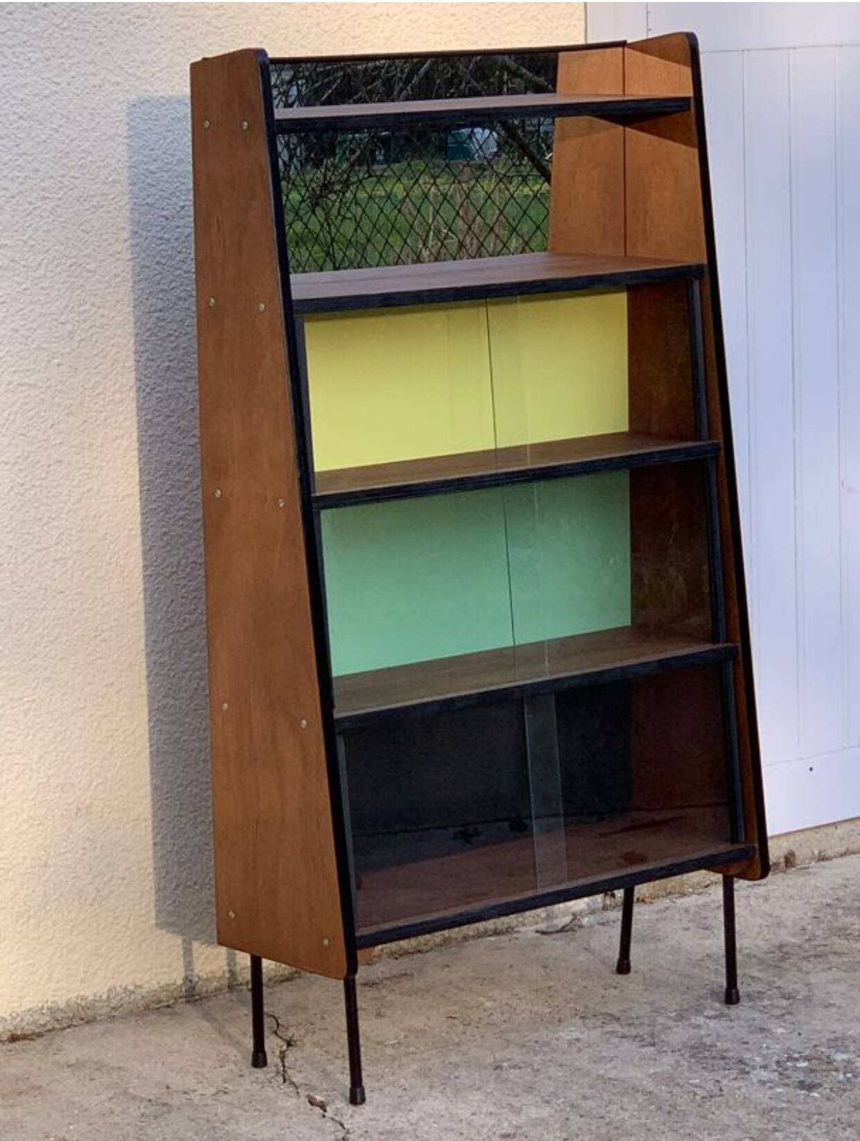 Bibliothèque vintage vitrée Alta 1950