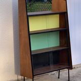 Vintage Alta 1950s glass-fronted bookcase