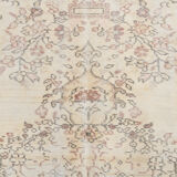 Distressed beige classic carpet 282x193cm