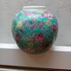 round porcelain vase from China, 19th century, glazed, diameter 11 cm