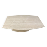 Post-modern coffee table in travertine, 1980s