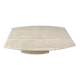 Post-modern coffee table in travertine, 1980s