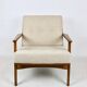 Danish Vintage Beige Boucle Armchair, 1970s