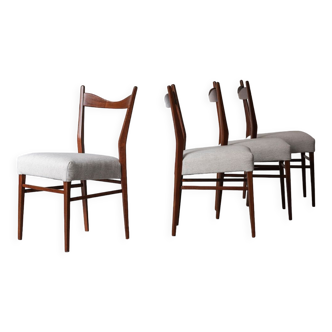 Set de 4 chaises de salle à manger design belge années 1950