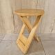 Folding pine stool - Design attributed to Adrian Reed or Pierre Lota - 1980