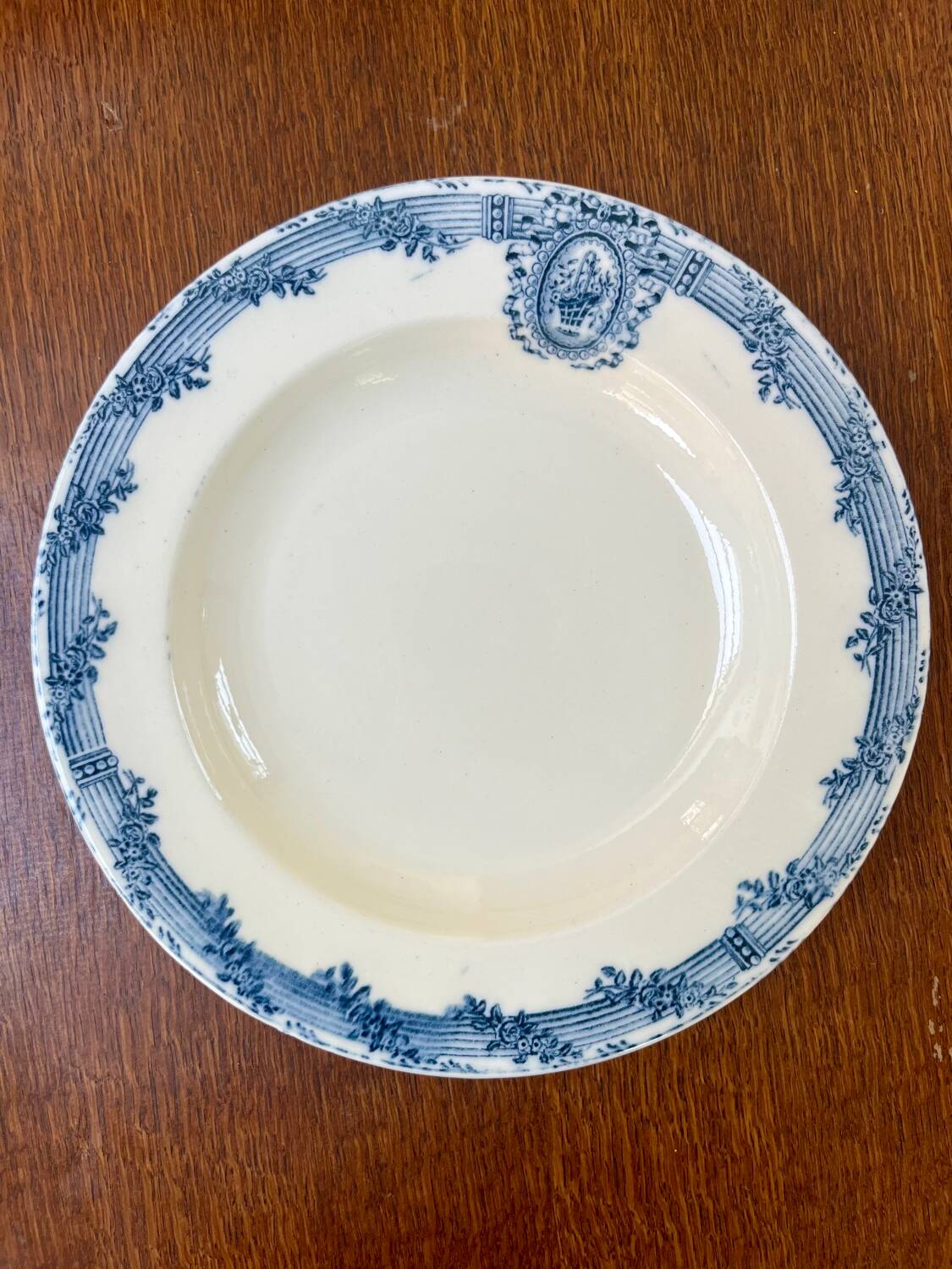 6 ironstone plates Salins Versailles model