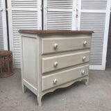 Old White chest of drawers
