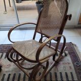 Rocking chair wood and cane