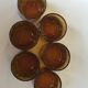 Set of 6 real Biot glass handmade