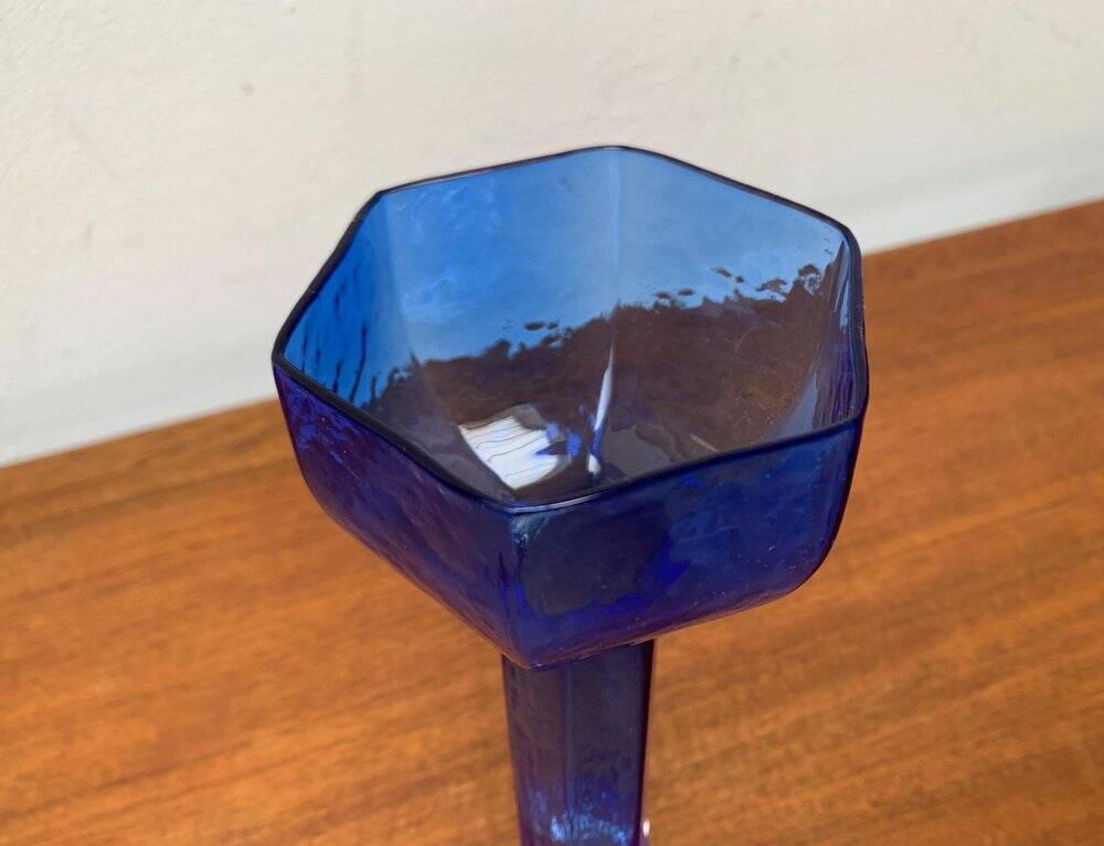 Vintage Glass Art Vase by Renate Stock for Sea Glasbruk, Sweden, 1970s