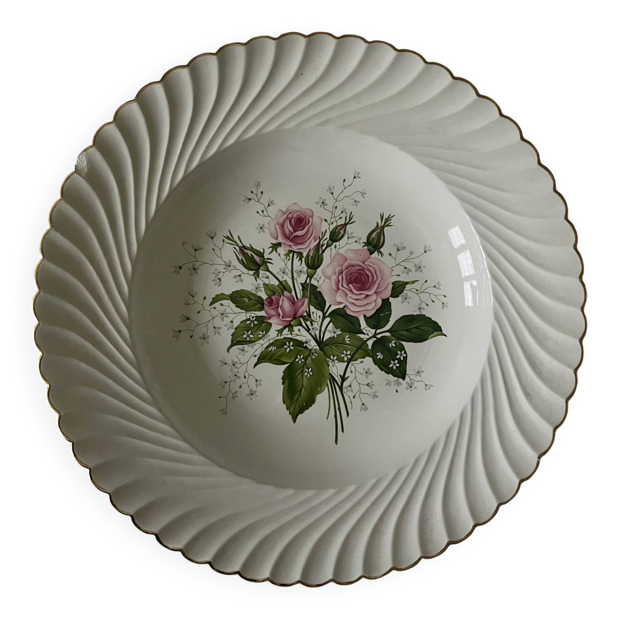 Plat rond creux Badonviller Bagatelle