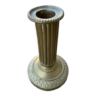 Candlestick fluted barrel Louis XVI