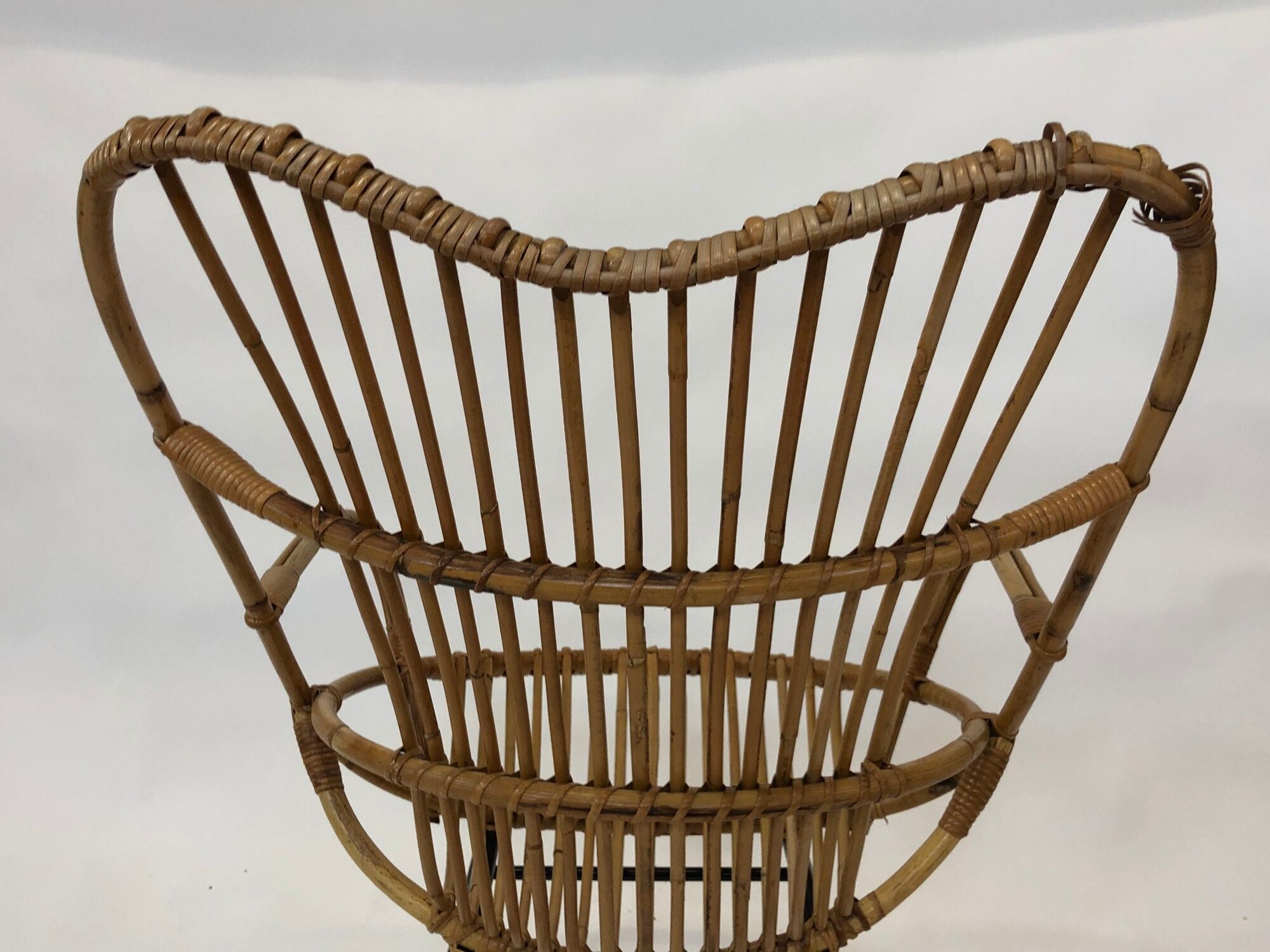 Rattan armchair by Rohe Noordwolde, 1960, Netherlands