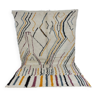 Handmade wool Berber rug 310 X 192 CM