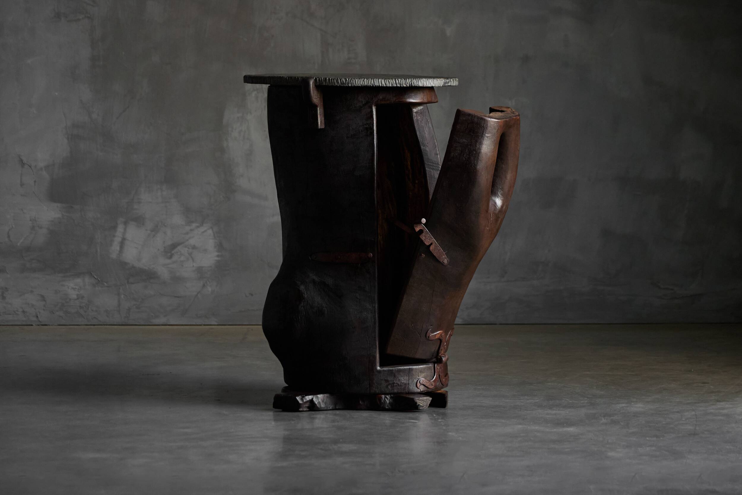 Vernacular rustic side table, France, 19th century