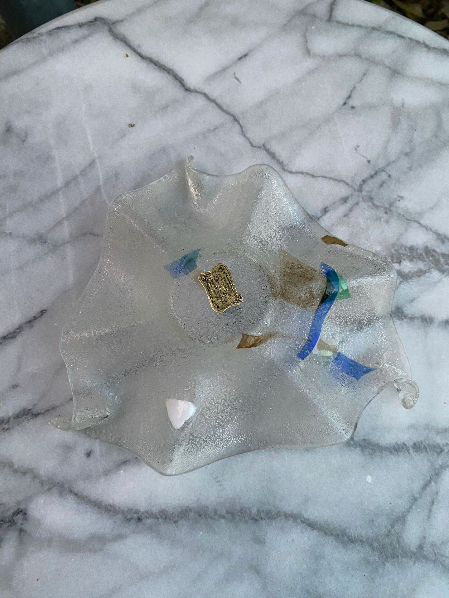 Vintage Murano glass bowl / ashtray – Italy