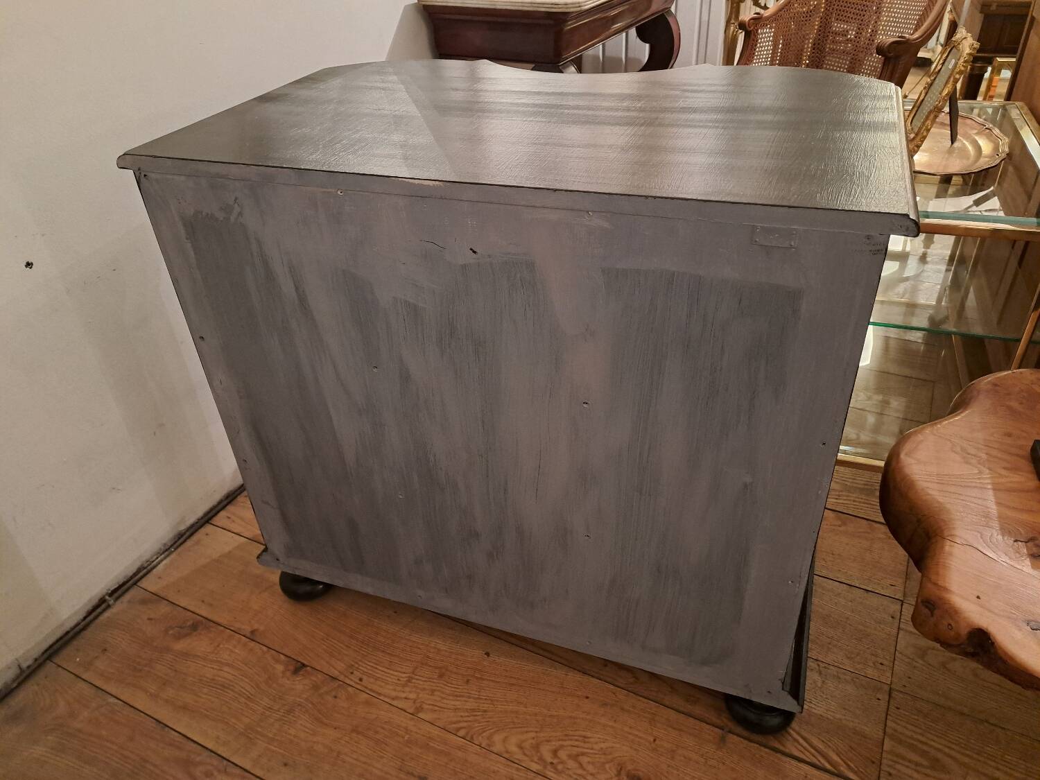 Commode baroque laquée noir
