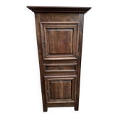 Man - standing - narrow two-door wardrobe with a central drawer