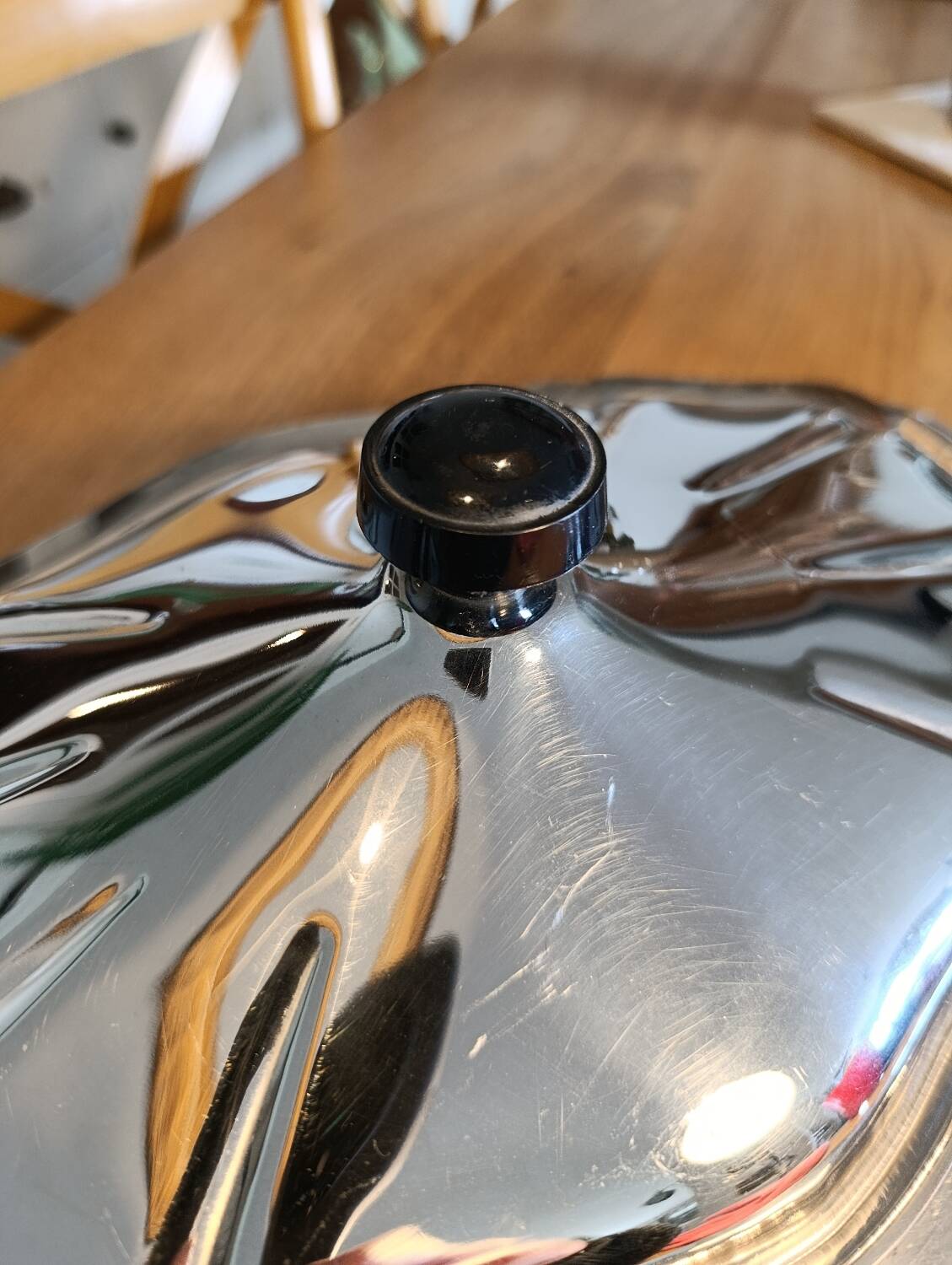 Vintage stainless steel soup tureen