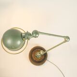 Table lamp jielde 2 arms on wooden base