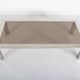 Chromed steel and smoked glass coffee table, 1970s