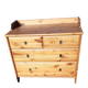 Commode 4 tiroirs  style scandinave en pin doré