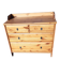Commode 4 tiroirs  style scandinave en pin doré