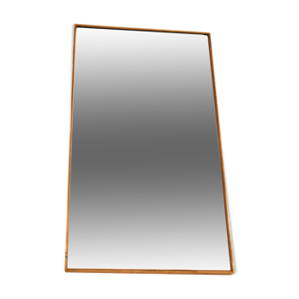 Rectangular brass mirror, Italy 1950