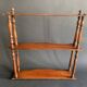 Napoleon III wall shelf in turned wood, 19th century