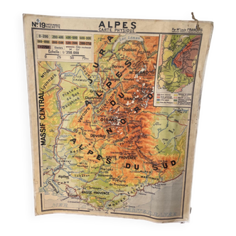Carte Les Alpes