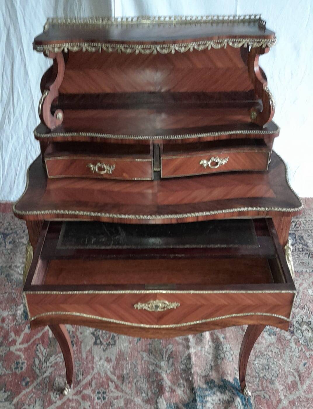Louis XV Style Stepped Lady's Desk - 19th Century
