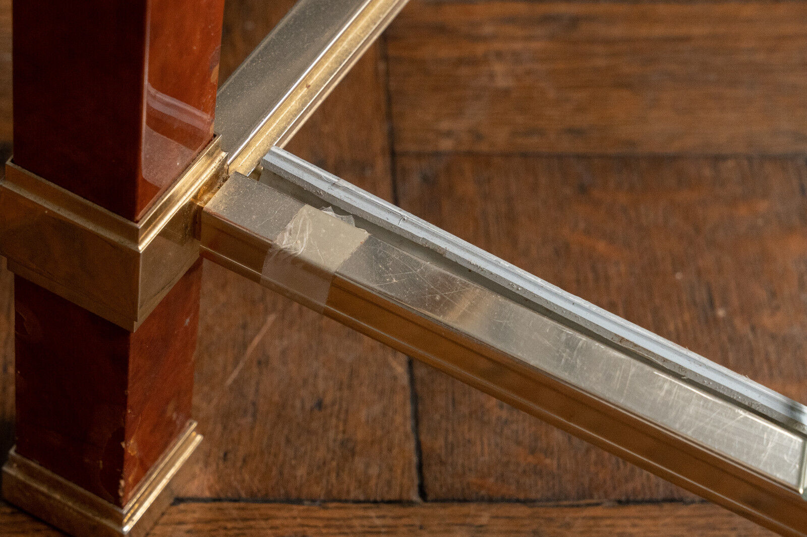 Coffee table with two trays by Pierre Vandel Paris 1980