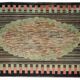 Carpet former American hooke made hand 149x231cm 1880 s