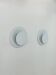 Pair of vintage wall lights, white lacquered metal, Sweden, 1970.