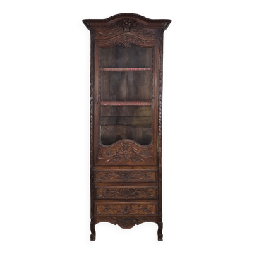 Vitrine commode bonnetière normande du XIXème