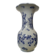 Large antique Delft blue and white porcelain vase signed
