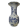 Large antique Delft blue and white porcelain vase signed