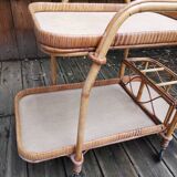 Rattan trolley - circa 1970s
