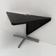 Black Plana folding table by Giancarlo Piretti for Anonima Caste