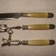 Carving service for leg of lamb from the early 20th century (art deco)