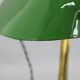 1930s Art Deco Brass  Banker Table Lamp, Czechoslovakia